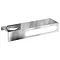Britton Bathrooms - 35cm stainless steel shelf & towel rail with an offset hole - BR10 Large Image