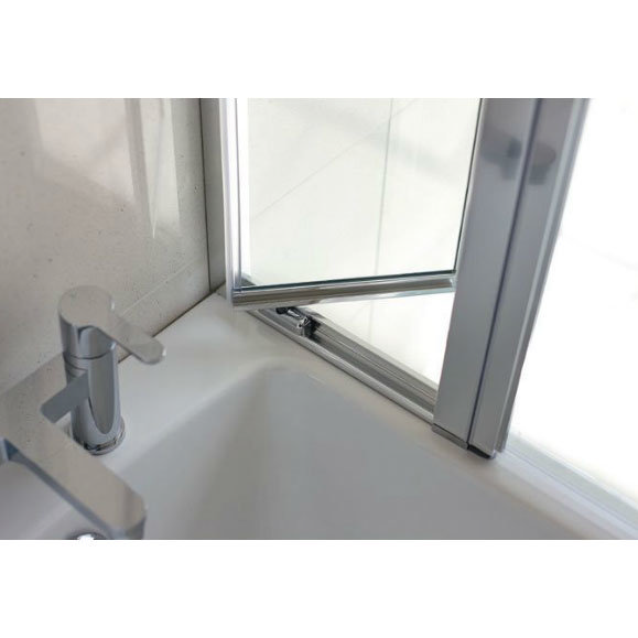 Britton Bathrooms - 850mm Bathscreen with Access Panel - BS3 Feature Large Image