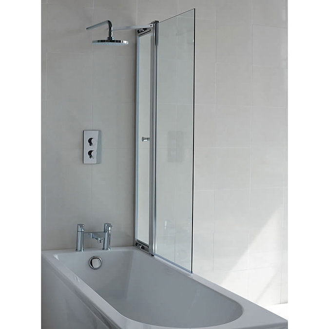 Britton Bathrooms - 850mm Bathscreen with Access Panel - BS3 Large Image