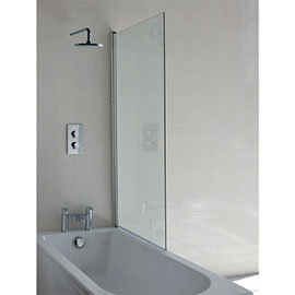 Britton Bathrooms - 850mm Single Panel Bathscreen - BS1 Medium Image