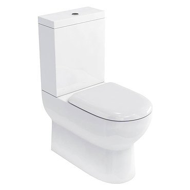 Britton Bathrooms - Compact Close Coupled Toilet & Soft Close Seat Profile Large Image