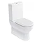 Britton Bathrooms - Compact Close Coupled Toilet & Soft Close Seat Large Image