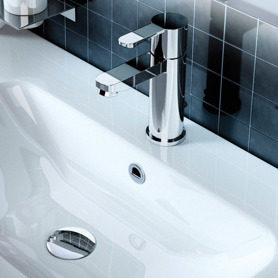 Britton Bathrooms - Crystal basin mixer with pop up waste - CTA2 Profile Large Image