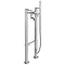 Britton Bathrooms - Crystal bath shower mixer with floor standing - CTA7 & W23 Large Image