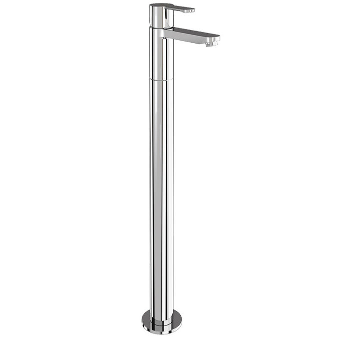 Britton Bathrooms - Crystal floor standing single lever bath filler - CTA5 & W24 Large Image