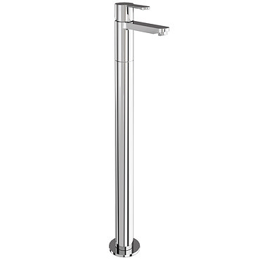 Britton Bathrooms - Crystal floor standing single lever bath filler - CTA5 & W24 Profile Large Image