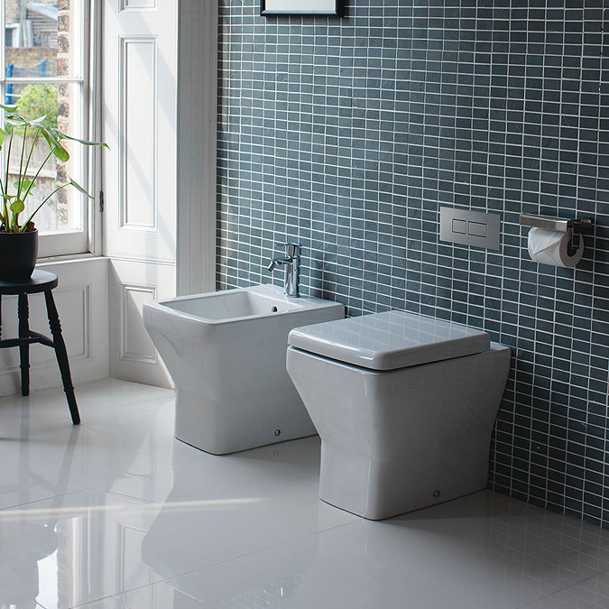 Britton Bathrooms - Cube S20 Back to Wall Bidet - 20.1953 Feature Large Image