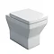Britton Bathrooms - Cube S20 Back to wall WC with Soft Close Seat Large Image