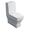 Britton Bathrooms - Cube S20 Close Coupled Toilet with Angled Lid Cistern & Soft Close Seat Large Im