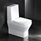 Britton Bathrooms - Cube S20 Close Coupled Toilet with One Piece Cistern & Soft Close Seat In Bathroom Large Image
