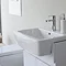 Britton Bathrooms - Cube S20 Semi Recessed basin 55cm - 20.1954  Feature Large Image