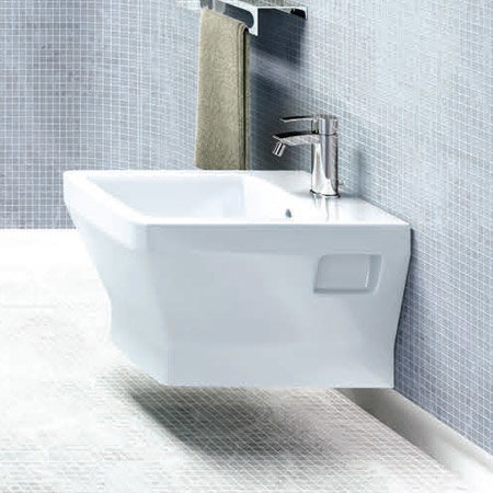 Britton Bathrooms - Cube S20 Wall Hung Bidet - 20.1951 Profile Large Image