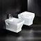 Britton Bathrooms - Cube S20 Wall Hung WC with Soft Close Seat  Standard Large Image