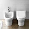 Britton Bathrooms - Curve Back to Wall Bidet - 30.1964  Profile Large Image