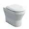 Britton Bathrooms - Curve Back to wall WC with soft close seat Large Image