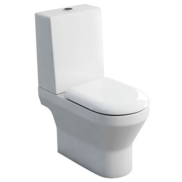 Britton Bathrooms - Curve S30 Close Coupled WC with Cistern & Soft Close Seat (Open Back) Profile La
