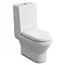 Britton Bathrooms - Curve S30 Close Coupled Toilet with Angled Lid Cistern & Soft Close Seat (Open B