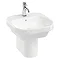 Britton Bathrooms Curve2 450mm 1TH Basin with Semi Pedestal Large Image