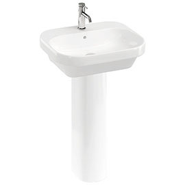 Britton Bathrooms Curve2 550mm 1TH with Full Pedestal Medium Image
