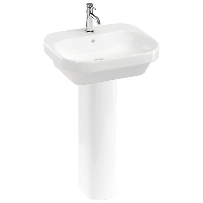 Britton Bathrooms Curve2 550mm 1TH with Full Pedestal Large Image