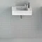 Britton Bathrooms - Deep Cloakroom Washbasin - Left or Right Handed Option Profile Large Image