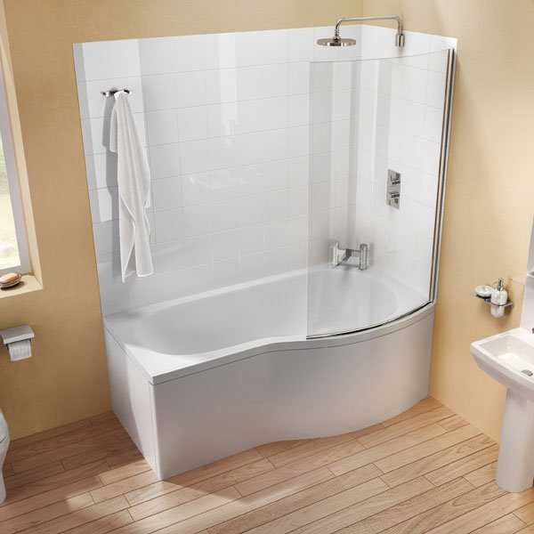 Cleargreen - EcoRound 1700mm Shower Bath - Left or Right Hand Option Profile Large Image