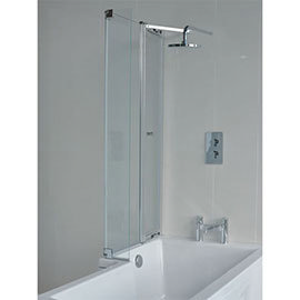 Britton Bathrooms - EcoSquare Bathscreen with Access Panel - Left or Right Hand Option Medium Image