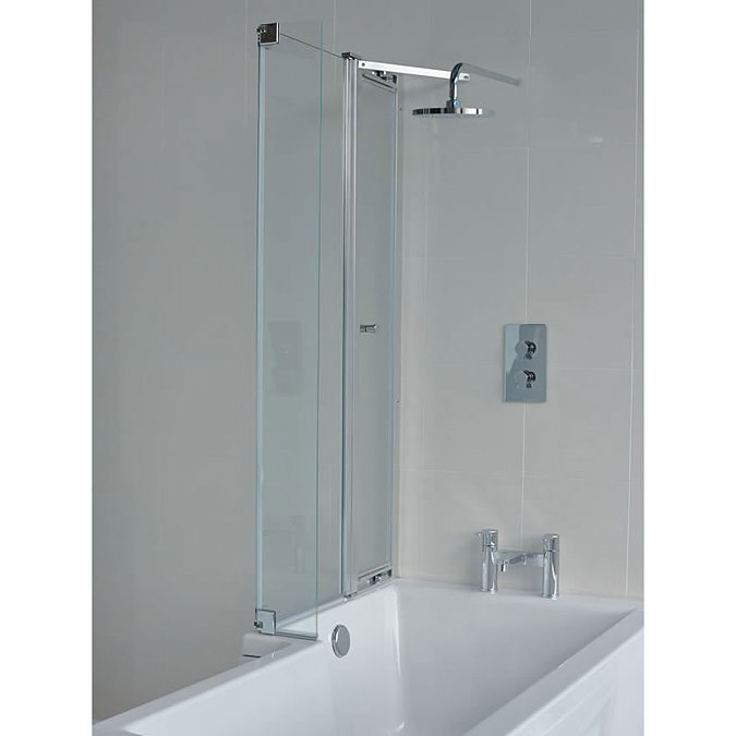 Britton Bathrooms - EcoSquare Bathscreen with Access Panel - Left or Right Hand Option Large Image