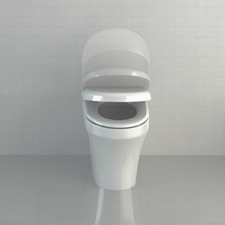 Britton Bathrooms - Fine S40 Back to wall WC with Soft Close Angled Seat Feature Large Image