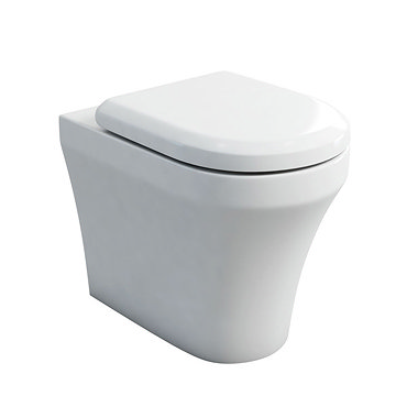 Britton Bathrooms - Fine S40 Back to wall WC with Soft Close Angled Seat Profile Large Image