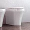 Britton Bathrooms Fine S40 Back to Wall WC with Soft Close Seat  Profile Large Image
