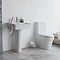 Britton Bathrooms - Fine S40 Close Coupled Modern Toilet & Soft Close Seat  In Bathroom Large Image