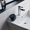Britton Bathrooms - Fine S40 Washbasin with Round Full Pedestal - 2 Size Options Feature Large Image