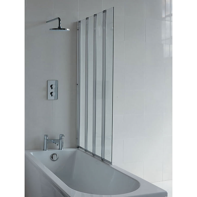 Britton Bathrooms - Four Panel Folding Bathscreen - BS5 Large Image