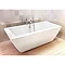 Cleargreen - Freefortis Double Ended Freestanding Bath & Surround - 1800 x 800mm Profile Large Image