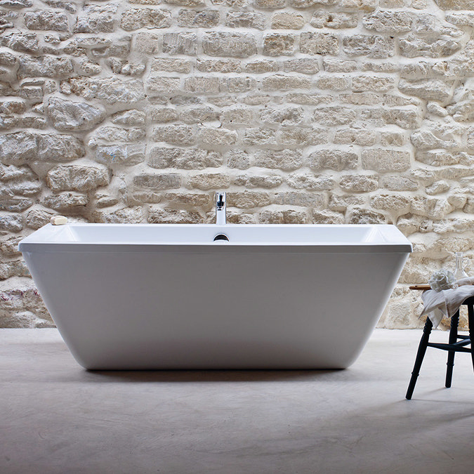 Cleargreen - Freefortis Double Ended Freestanding Bath & Surround - 1800 x 800mm Large Image