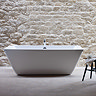 Cleargreen - Freefortis Double Ended Freestanding Bath & Surround - 1800 x 800mm Large Image