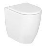 Britton Bathrooms Milan Rimless Back To Wall Pan + Soft Close Seat Large Image