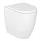 Britton Bathrooms Milan Rimless Back To Wall Pan + Soft Close Seat Large Image