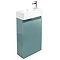 Britton Bathrooms - Narrow cloakroom floor mounted unit with Basin - Ocean Large Image