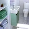 Britton Bathrooms - Narrow cloakroom wall mounted unit with Basin - Ocean Profile Large Image