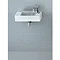Britton Bathrooms - Narrow Cloakroom Washbasin - Left or Right Handed Option Profile Large Image