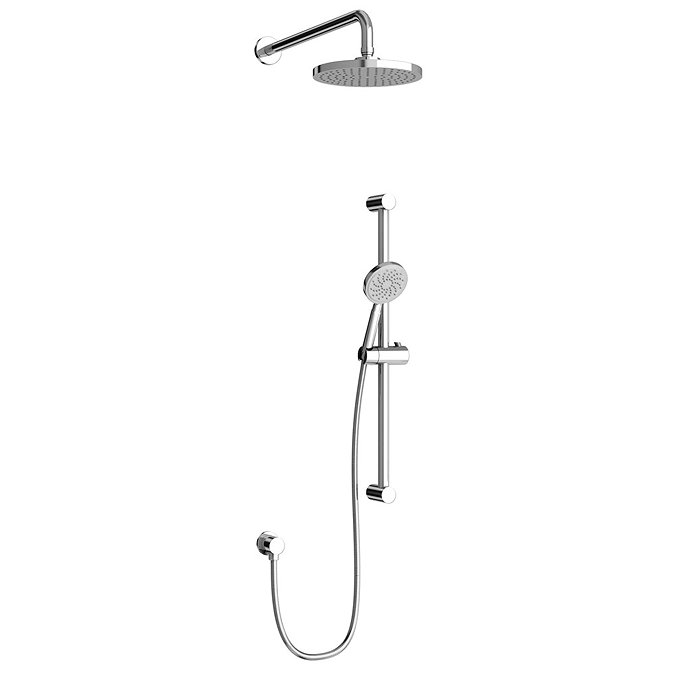  Britton Bathrooms Round Shower Kit (Inc. Round Fixed Head and Slider Kit) - V53 Large Image