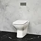 Britton Bathrooms Shoreditch Square Rimless Back To Wall Pan + Soft Close Seat Profile Large Image