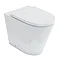 Britton Bathrooms Sphere Rimless Back To Wall Pan + Soft Close Seat Large Image