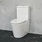 Britton Bathrooms Sphere Rimless Close Coupled Toilet + Soft Close Seat  In Bathroom Large Image