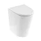 Britton Bathrooms Sphere Tall Rimless Back To Wall Pan + Soft Close Seat Large Image