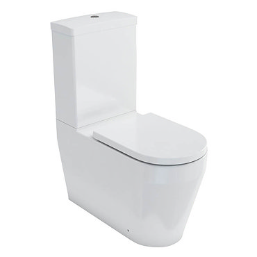 Britton Bathrooms Stadium Close Coupled Toilet + Soft Close Seat  Profile Large Image