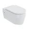 Britton Bathrooms Stadium Wall Hung Pan + Soft Close Seat Large Image