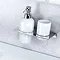 Britton Bathrooms - stainless steel shelf - double hole - BR5 Profile Large Image